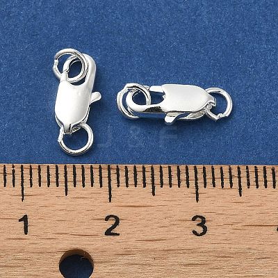 Brass Lobster Claw Clasps KK-P249-05A-S-1