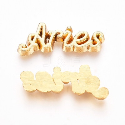 Golden Plated Alloy Cabochons PALLOY-WH0068-08A-1