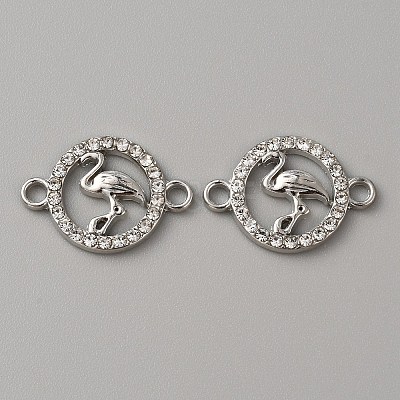 Alloy Crystal Rhinestone Connector Charms LS-FIND-WH0002-74P-1