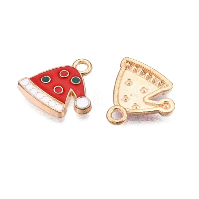 Christmas Theme Alloy Enamel Pendants ENAM-T020-10P-1