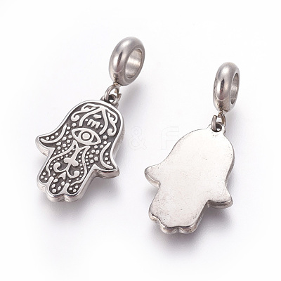 304 Stainless Steel Pendants STAS-E452-34AS-1