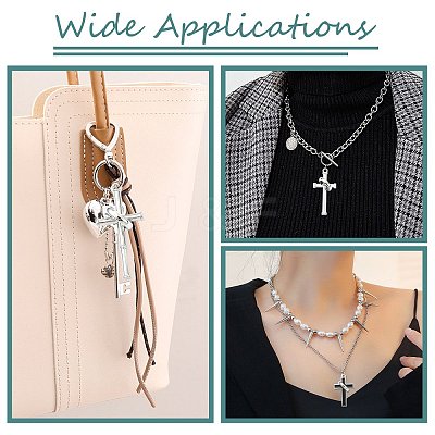 8Pcs 8 Styles Tibetan Style Alloy Big Pendants FIND-CJ0005-85-1