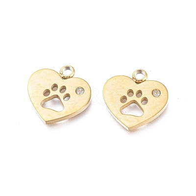 Ion Plating(IP) 304 Stainless Steel Charms X-STAS-L245-002G-1