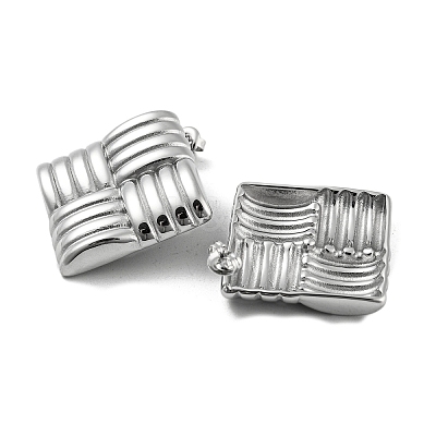 Non-Tarnish 304 Stainless Steel Stud Earrings LS-EJEW-M233-12P-1