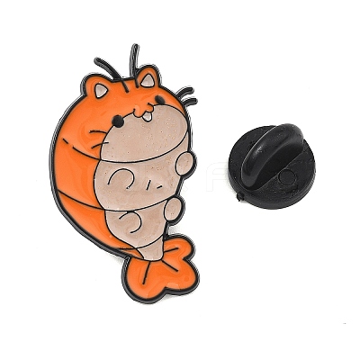 Lobster Enamel Brooches JEWB-I061-01EB-1