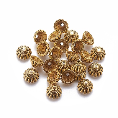 Tibetan Style Alloy Bead Caps LS-GLF9305Y-1