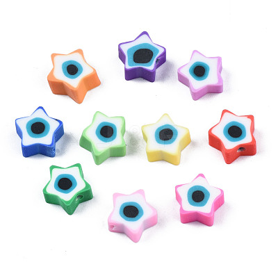Handmade Polymer Clay Beads CLAY-T019-09-1