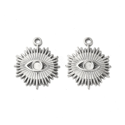 Non-Tarnish 304 Stainless Steel Pendant Cabochon Settings LS-STAS-L268-012P-1
