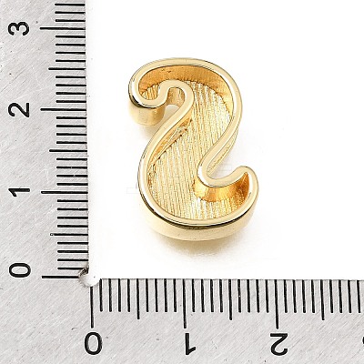 Brass Slide Charms KK-E802-33G-S-1