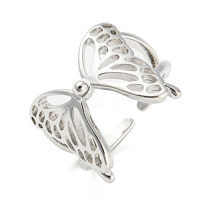 Brass Open Cuff Rings RJEW-I100-02P-1