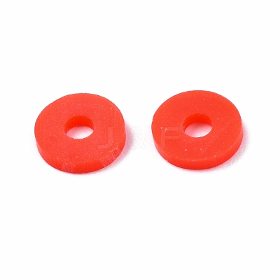 Handmade Polymer Clay Beads Strands CLAY-R089-6mm-T02B-40-1