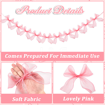 1Pc Polyester Bowknot Hanging Banners FEPA-CP0001-03-1
