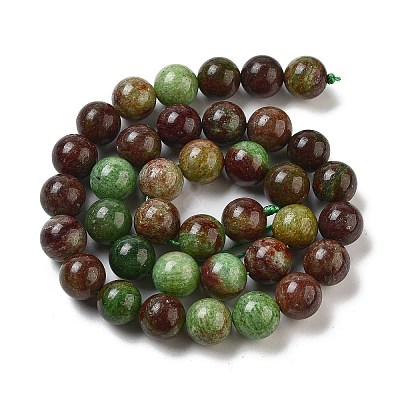 Natural Green Opal Beads Strands G-H045-A03-10MM-1