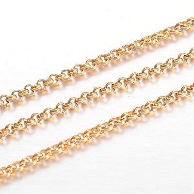 Ion Plating(IP) 304 Stainless Steel Rolo Chains CHS-P001-11G-1MM-1