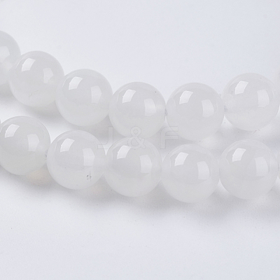 Natural White Moonstone Beads Strands G-G559-6mm-1
