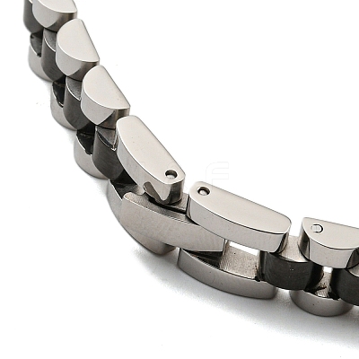 Ion Plating(IP) 304 Stainless Steel Thick Link Chain Bracelet Hand Polished BJEW-G649-10B-A-1