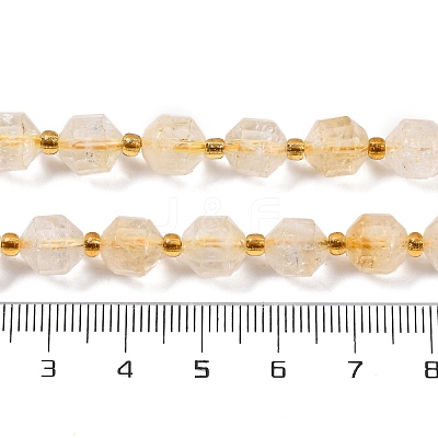 Heated Natural Citrine Beads Strands G-C171-D02-02-1