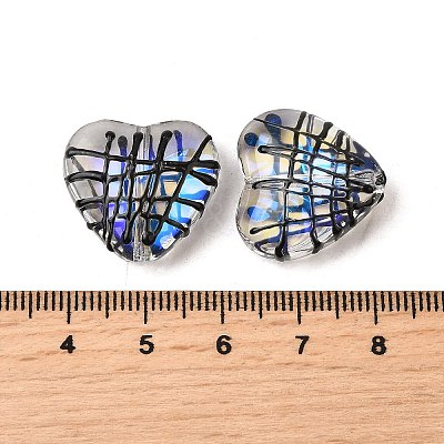 Transparent Glass Enamel Beads X1-GLAA-S388-01C-1