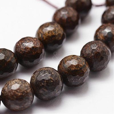 Natural Bronzite Beads Strands G-D840-18-10mm-1