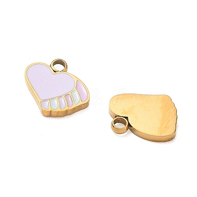 304 Stainless Steel Enamel Pendants SA-CBA7876-20G-1