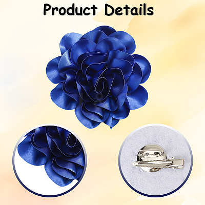1Pc Polyester Brooches JEWB-CN0001-07F-1