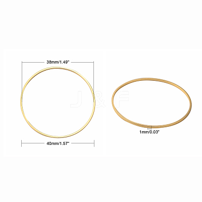 Brass Linking Rings X-KK-Y003-03L-G-1