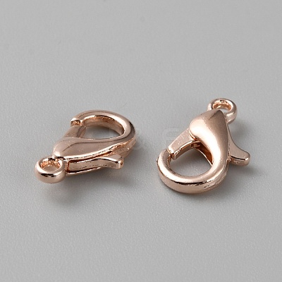 Brass Lobster Claw Clasps FIND-WH0110-696RG-1