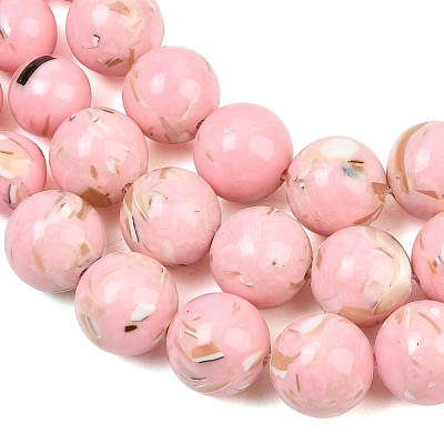 Synthetic Turquoise and Sea Shell Assembled Graduated Beads Strands GG-CBA2AE1-A07-B-1