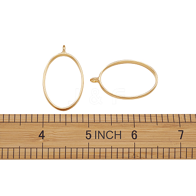 Rack Plating Alloy Open Back Bezel Pendants PALLOY-TA0001-10G-1