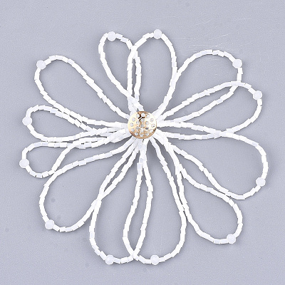 Glass Seed Beads Cabochons FIND-T044-02E-1