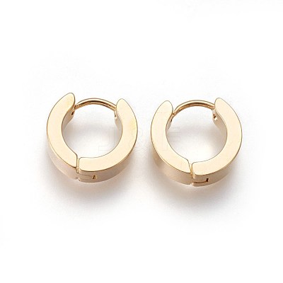 304 Stainless Steel Huggie Hoop Earrings EJEW-O087-09A-1