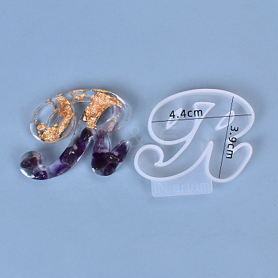 Letter DIY Silicone Molds X-DIY-I034-08R-1