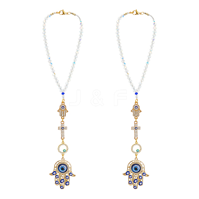 2Pcs Alloy Enamel Pendant Decorations HJEW-FH00008-1
