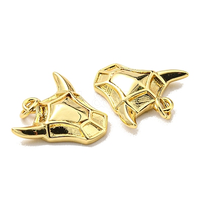 Rack Plating Brass Pendant Settings For Enamel KK-D026-02G-1