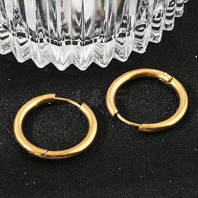 202 Stainless Steel Huggie Hoop Earrings EJEW-F111A-20mm-G01-1