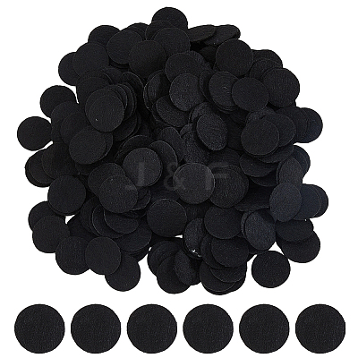 1000Pcs Flat Round Felt Fabric DIY-DC0003-89A-1
