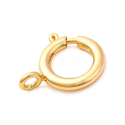Brass Spring Ring Clasps KK-D407-20G-D-1