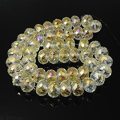 Electorplated Glass Beads X-EGLA-E005-01-1
