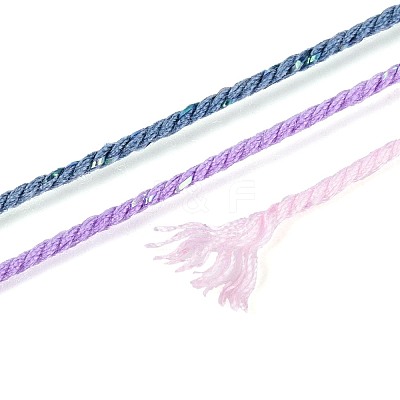 30M Segment Dyed Macrame Cotton Cord OCOR-T018-01K-1