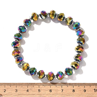 Electroplate Glass Stretch Bracelets BJEW-JB04017-03-1