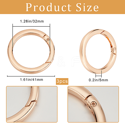 3Pcs Alloy Spring Gate Rings FIND-BBC0002-23KCG-02-1