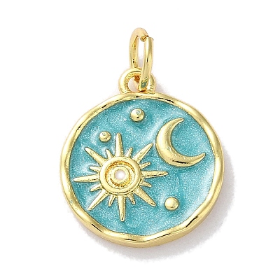 Rack Plated Brass Enamel Pendants X-KK-Z039-02A-1