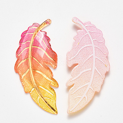 Transparent Acrylic Big Pendants TACR-R140-03F-1