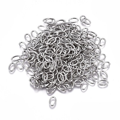 Tarnish Resistant 304 Stainless Steel Open Jump Rings STAS-F250-11P-R-1