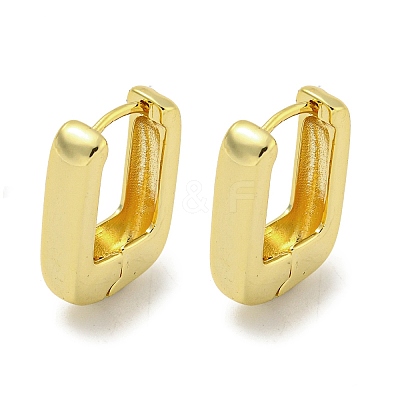 Brass Hoop Earrings EJEW-L211-010R-G-1