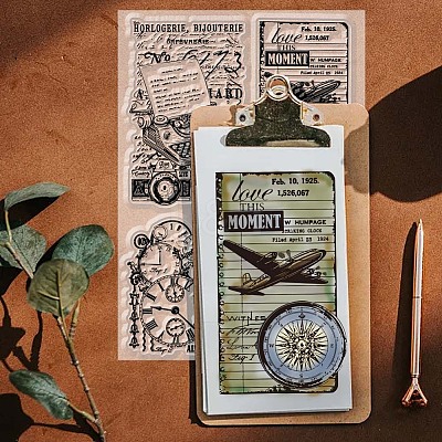 PVC Plastic Clear Stamps DIY-WH0631-0680-1