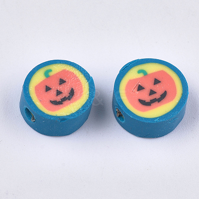 Halloween/Christmas  Handmade Polymer Clay Beads X-CLAY-S091-78-1