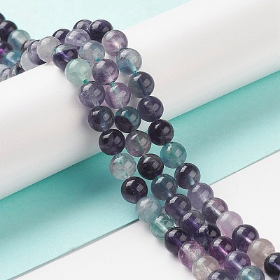 Natural Fluorite Beads Strands X-G-B038-C02-1