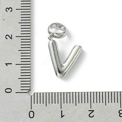Rack Plating Brass with ABS Plastic Pearl European Dangle Charms KK-G501-02V-P-1