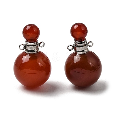 Natural Carnelian Perfume Bottle Pendants GG-CBA7610-02P-02-1